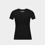 Moon Logo Jersey Baby Fit 黑色棉质T恤