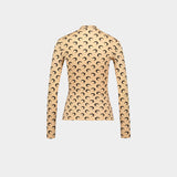 Moon Jersey Second Skin米色合成材质T恤