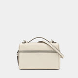 Slim Top Handle Purse - Tory Burch - Leather - Beige