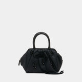 Mini Gathered Top Handle Bag W/ Emb - Simone Rocha - Synthetic - Black