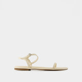 Nettie Sandals - Aeyde - Leather - White