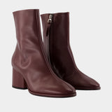 Ayla ankle boots - Aeyde - Leather - Burgundy