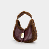 Kat Small Piping Purse - Ganni - Synthetic - Burgundy