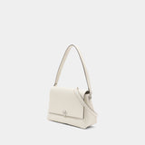 Charlie Shoulder Bag - Tory Burch - Leather - White