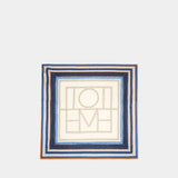 Collector Scarf - TOTEME - Silk - Blue