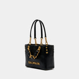 1945 Soft Cabas Small Shoulder Bag - Balmain - Leather - Black