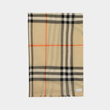 Burberry Check 米色羊毛围巾