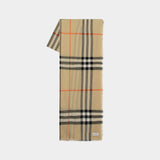 Burberry Check 米色羊毛围巾