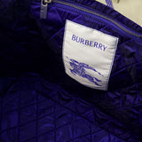 中号米白色格纹购物袋包