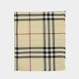Burberry Giant Check 原色羊毛围巾
