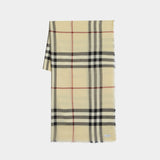 Burberry Giant Check 原色羊毛围巾
