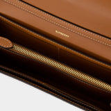 Hannah 米色植鞣皮链条包