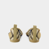 Knit Baby 05 米色尼龙芭蕾舞鞋