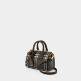 Mini Bowling Purse - Burberry - Cotton - Grey