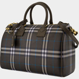 Medium Bowling Handbag - Burberry - Cotton - Black