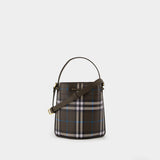 Mini Drawstring Crossbody - Burberry - Synthetic - Grey