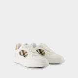 Lf Terrace Mix Sneakers - Burberry - Leather - White