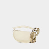 B-Clip Shoulder Bag - Burberry - Leather - White