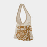 Small 658 Shopper Bag - Burberry - Cotton - White