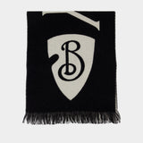 Scarf - Burberry - Wool - Black