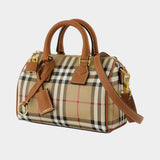 Ll Mini Bowling Purse - Burberry - Synthetic Leather - Brown