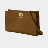 Cotswolds Shoulder Bag - Burberry - Leather - Brown