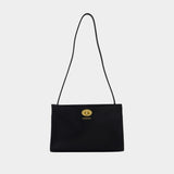 Cotswolds Shoulder Bag - Burberry - Leather - Black