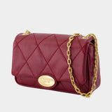 Strand Shoulder Bag - Burberry - Leather - Burgundy