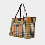 Ll Highlands Medium Shopper Bag - Burberry - Cotton - Beige