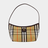 Highlands Shoulder Bag - Burberry - Cotton - Beige