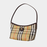 Highlands Shoulder Bag - Burberry - Cotton - Beige
