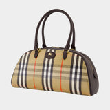 Ll Highlands Bowling Purse - Burberry - Cotton - Beige