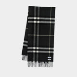 Giant Check Scarf - Burberry - Wool - Black