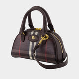 Highlands Mini Bowling Purse - Burberry - Cotton - Brown