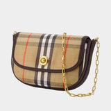 Ls Highlands Chain Mini Crossbody - Burberry - Cotton - Beige