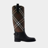 Lf Cavalier Boots - Burberry - Synthetic - Brown