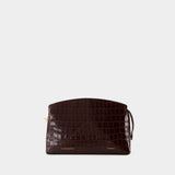 The Victoria Clutch - Victoria Beckham - Leather - Brown
