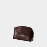 The Victoria Clutch - Victoria Beckham - Leather - Brown