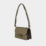 Tonal Mini Dorian Crossbody - Victoria Beckham - Leather - Khaki