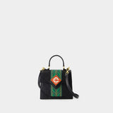 Jeanne Mini 黑色皮制迷你手拿包