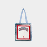 Large Crochet Shopper Bag - Casablanca - Cotton - White