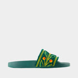 Terry Sandals - Casablanca - Synthetic Leather - Green