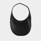 Medium Soft Swipe Shoulder Bag - Coperni - Leather - Black