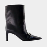Heeled Belt Boots - Coperni - Leather - Black