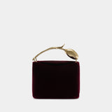 Mini Bloom Bag - ERDEM - Leather - Burgundy