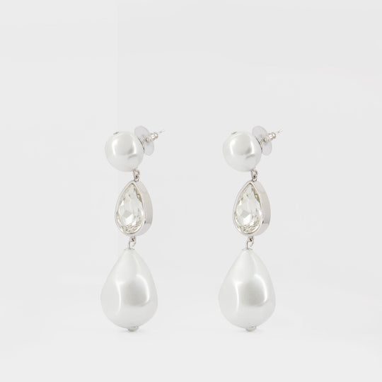 Pearl Crystal Droplet珍珠水晶耳饰