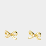 Bow Earrings - SELF PORTRAIT - Metal - Gold