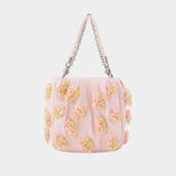 Floral Beaded Bag - SELF PORTRAIT - Synthetic - Pink