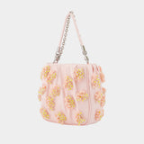Floral Beaded Bag - SELF PORTRAIT - Synthetic - Pink