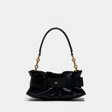 Anthem Mini Shoulder Bag - Balmain - Leather - Black